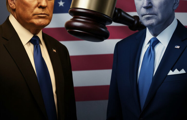 Editorial illustration: Biden Judge Blocks Trump From Forcing Federal Workers Back to Office