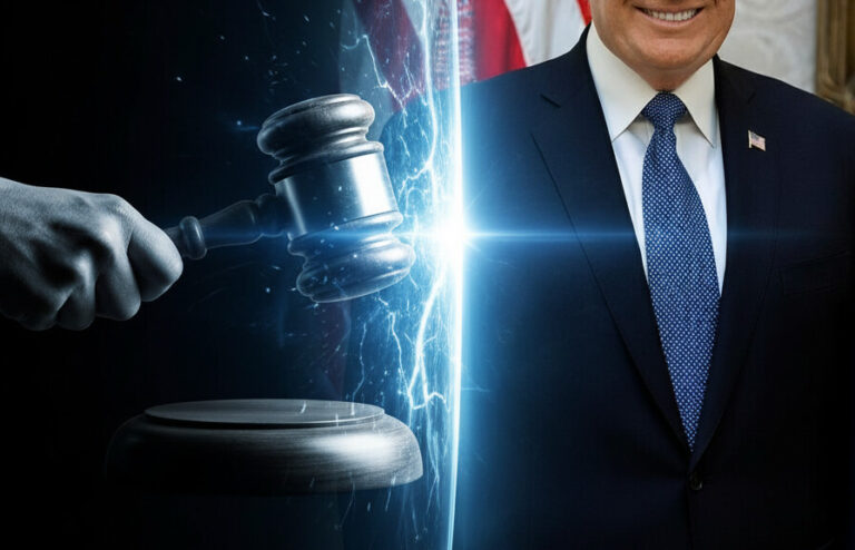 Editorial illustration: Biden Judge Blocks Trump From Forcing Federal Workers Back to Office
