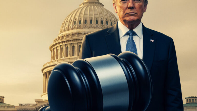 Editorial illustration: Biden Judge Blocks Trump From Forcing Federal Workers Back to Office