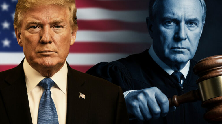 Editorial illustration: Biden Judge Blocks Trump From Forcing Federal Workers Back to Office