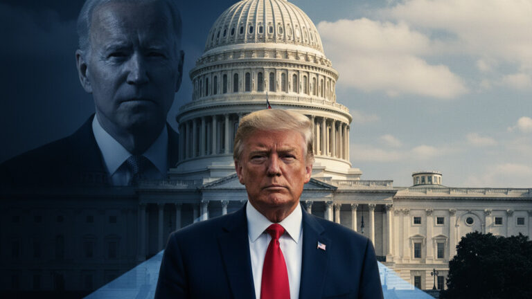 Editorial illustration: Biden Judge Blocks Trump From Forcing Federal Workers Back to Office