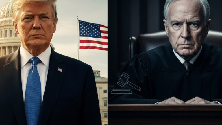 Editorial illustration: Biden Judge Blocks Trump From Forcing Federal Workers Back to Office
