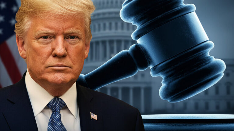 Editorial illustration: Biden Judge Blocks Trump From Forcing Federal Workers Back to Office