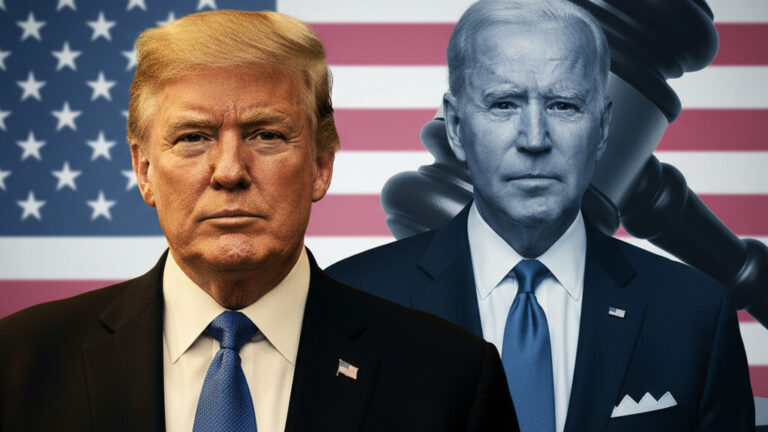 Editorial illustration: Biden Judge Blocks Trump From Forcing Federal Workers Back to Office