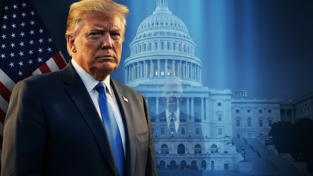 Editorial illustration: Biden Judge Blocks Trump From Forcing Federal Workers Back to Office