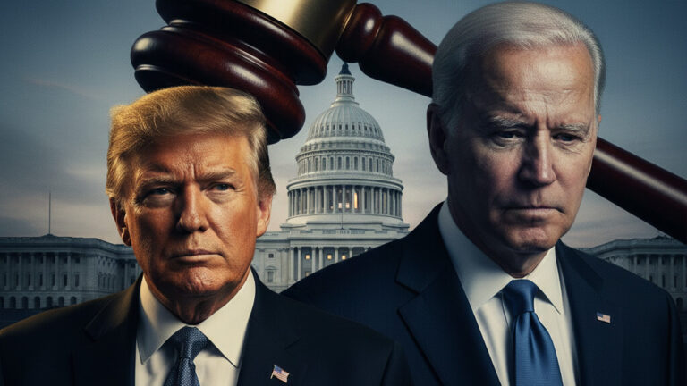 Editorial illustration: Biden Judge Blocks Trump From Forcing Federal Workers Back to Office