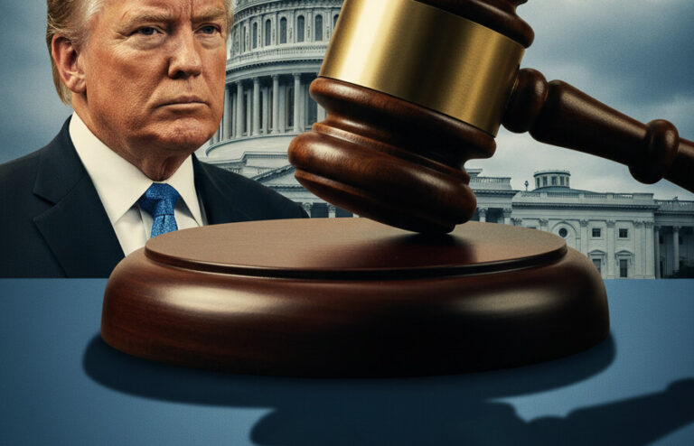 Editorial illustration: Biden Judge Blocks Trump From Forcing Federal Workers Back to Office