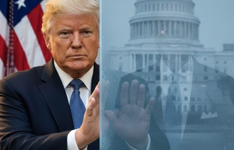 Editorial illustration: Biden Judge Blocks Trump From Forcing Federal Workers Back to Office