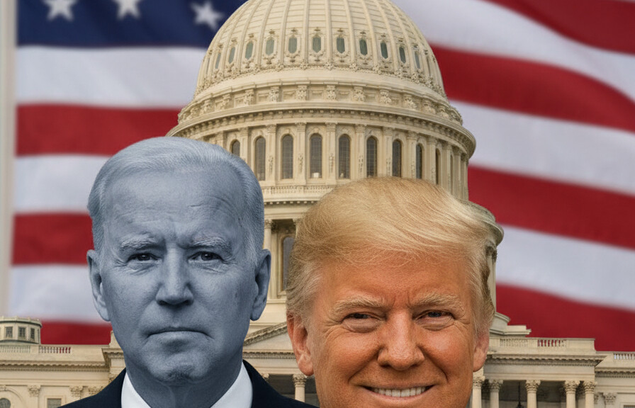 Editorial illustration: Biden Judge Blocks Trump From Forcing Federal Workers Back to Office