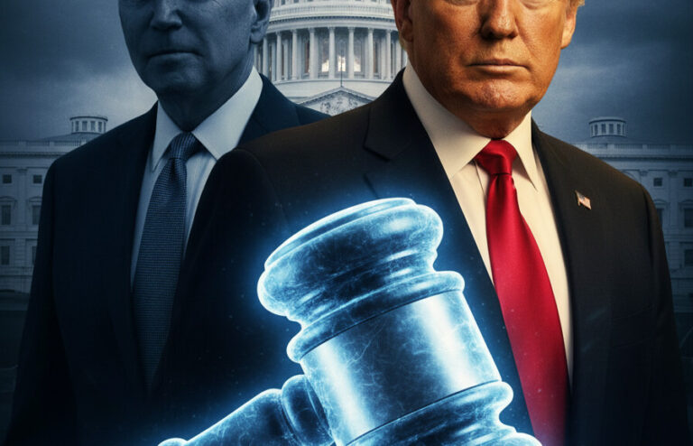 Editorial illustration: Biden Judge Blocks Trump From Forcing Federal Workers Back to Office