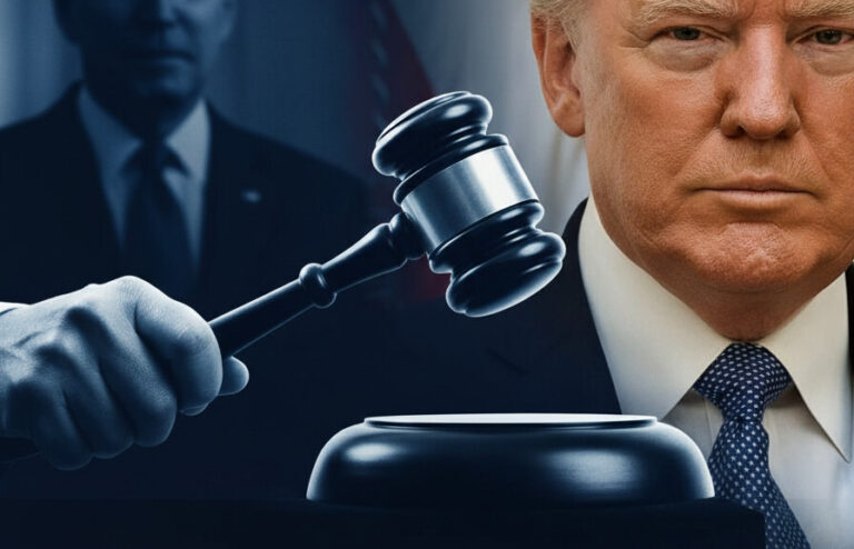 Editorial illustration: Biden Judge Blocks Trump From Forcing Federal Workers Back to Office