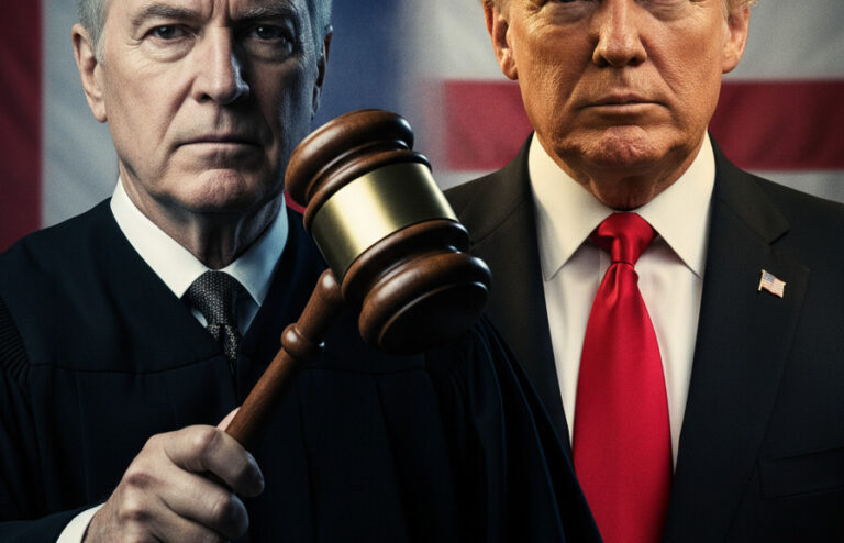 Editorial illustration: Biden Judge Blocks Trump From Forcing Federal Workers Back to Office