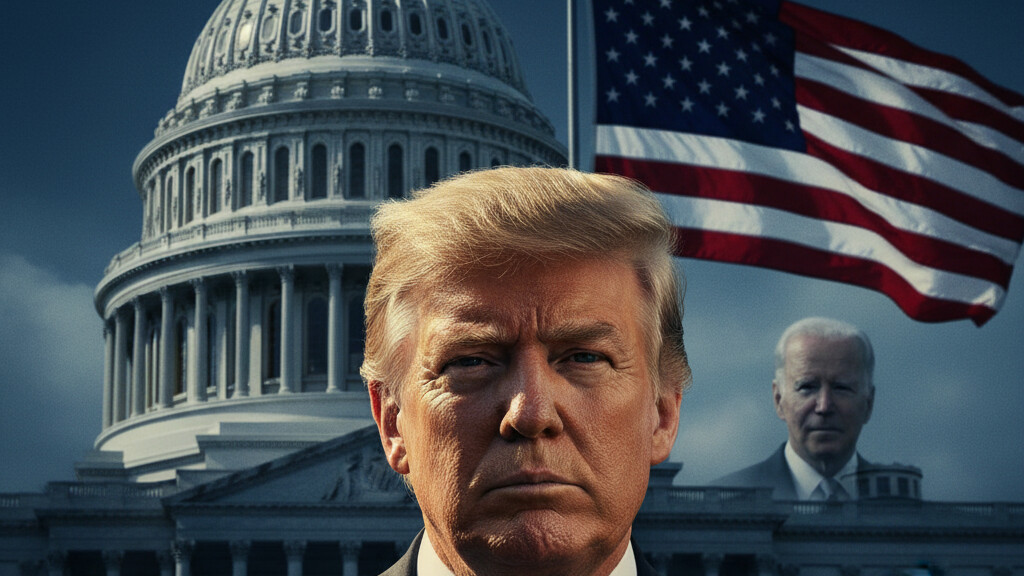 Editorial illustration: Biden Judge Blocks Trump From Forcing Federal Workers Back to Office