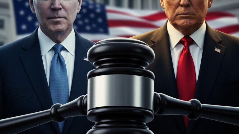 Editorial illustration: Biden Judge Blocks Trump From Forcing Federal Workers Back to Office