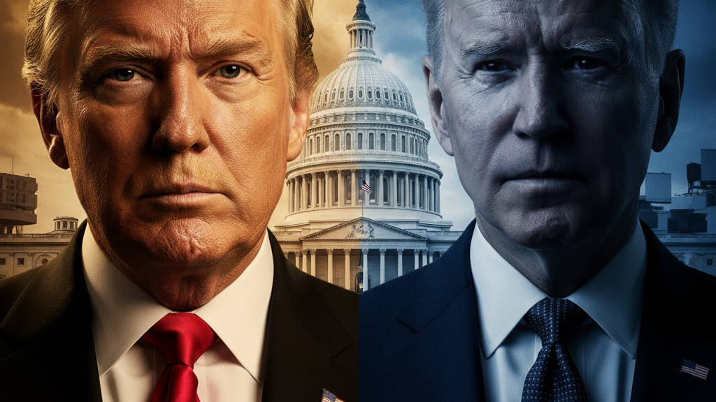 Editorial illustration: Biden Judge Blocks Trump From Forcing Federal Workers Back to Office