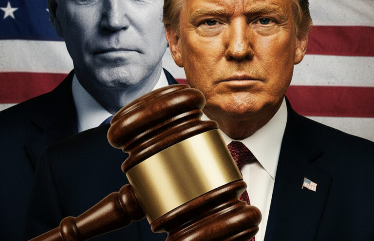 Editorial illustration: Biden Judge Blocks Trump From Forcing Federal Workers Back to Office