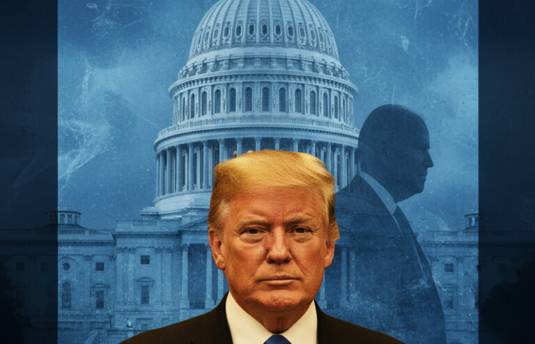 Editorial illustration: Biden Judge Blocks Trump From Forcing Federal Workers Back to Office