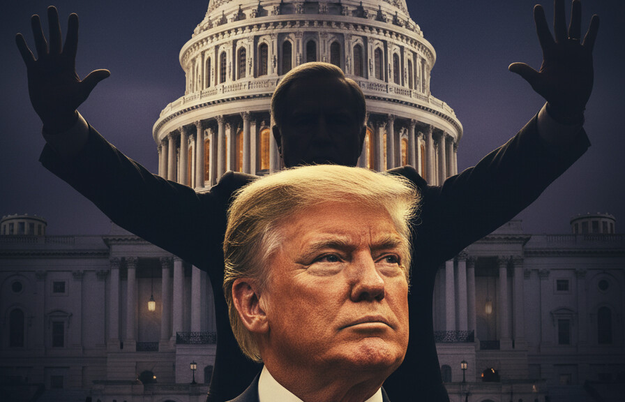 Editorial illustration: Biden Judge Blocks Trump From Forcing Federal Workers Back to Office