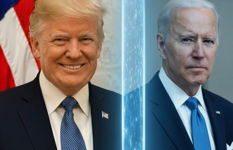 Editorial illustration: Biden Judge Blocks Trump From Forcing Federal Workers Back to Office