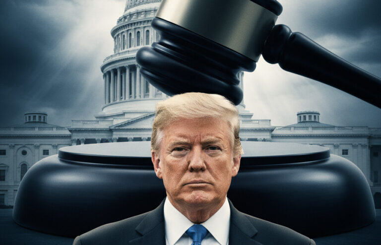 Editorial illustration: Biden Judge Blocks Trump From Forcing Federal Workers Back to Office