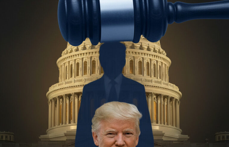 Editorial illustration: Biden Judge Blocks Trump From Forcing Federal Workers Back to Office