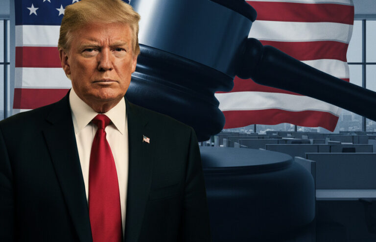 Editorial illustration: Biden Judge Blocks Trump From Forcing Federal Workers Back to Office