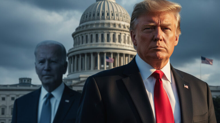 Editorial illustration: Biden Judge Blocks Trump From Forcing Federal Workers Back to Office