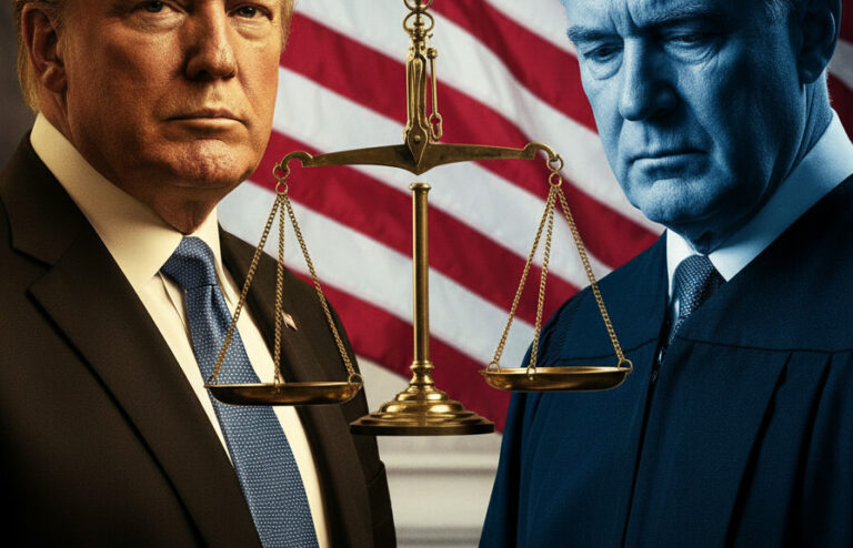 Editorial illustration: Biden Judge Blocks Trump From Forcing Federal Workers Back to Office
