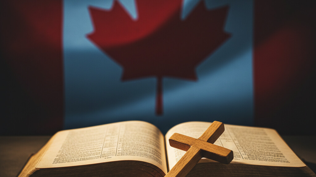 Editorial illustration: Canada’s Assault on Faith: How Biblical Truth Is Labeled Hate