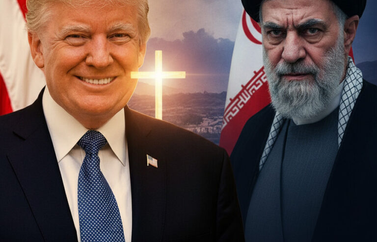 Editorial illustration: Decades of Delusion ENDED: Trump Alone Saw Iran’s Mullahs for the War-Mong