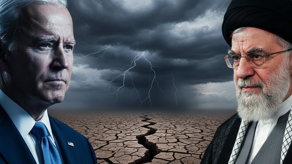 Editorial illustration: Deep State’s Dangerous Game: War Hawks Eye Iran, Risking Everything