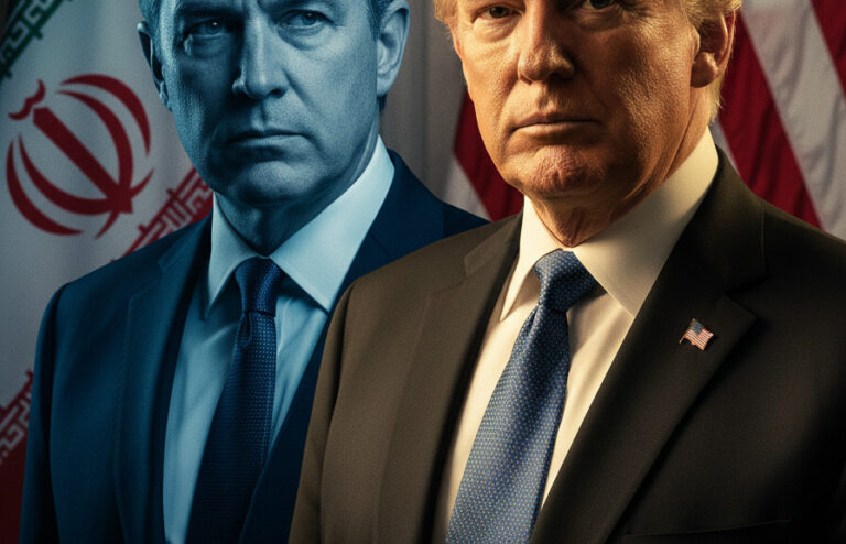 Editorial illustration: Dem Senator Threatens Trump with War Crimes Charges Over Iran Strikes