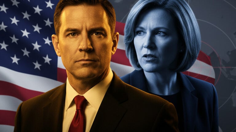 Editorial illustration: Democrats Demand Hegseth’s Resignation Over Iran School Strike Before Investigat
