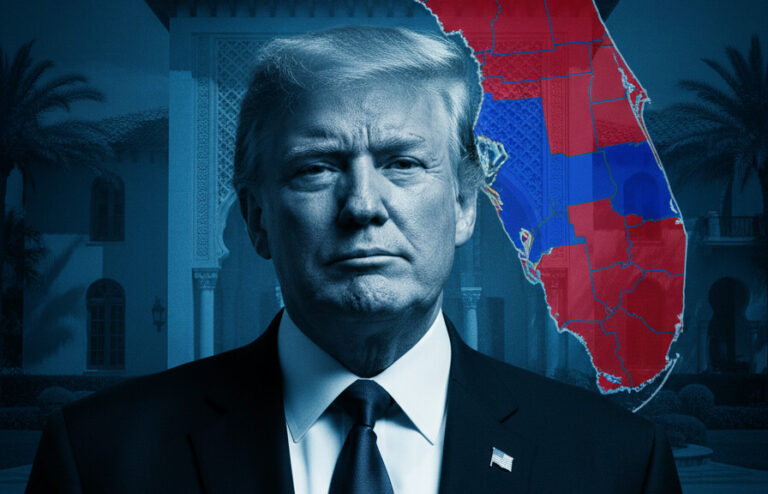 Editorial illustration: Democrats Flip Florida House Seat in Trump’s Backyard as GOP Suffers Special Ele