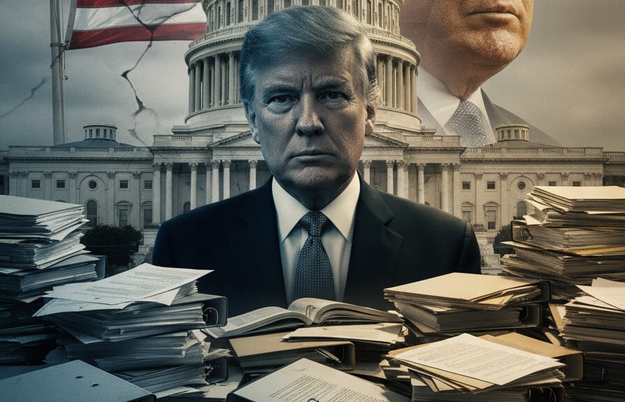 Editorial illustration: Document Dump Reveals Jack Smith Coordinated With Obama-Appointed Judges in Trum