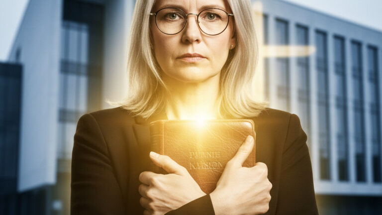 Editorial illustration: Finnish Court Nails Christian MP for Speaking Biblical Truths