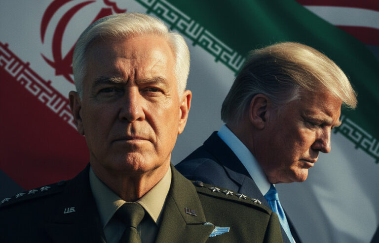 Editorial illustration: Gen. Keane Warns: Iran Ceasefire Would ‘Play Right Into Their Hands’