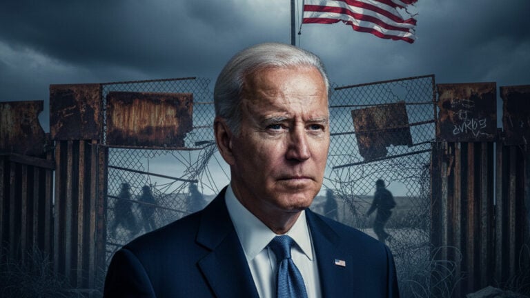Editorial illustration: Homeland Security or Globalist Playground? The People’s Verdict on Open Bo