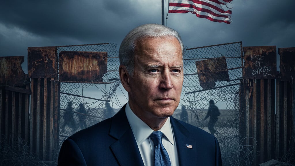Editorial illustration: Homeland Security or Globalist Playground? The People’s Verdict on Open Bo