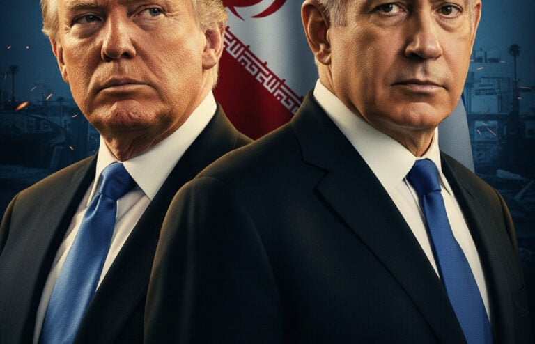 Editorial illustration: Israel Warns Attacks on Iran Will Escalate Despite Trump’s Ceasefire Talks