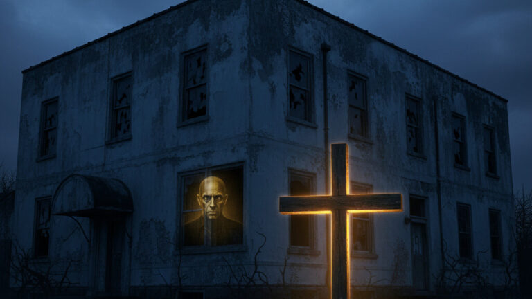 Editorial illustration: Kermit Gosnell Is Dead, But His House of Horrors Should Haunt America’s Conscien