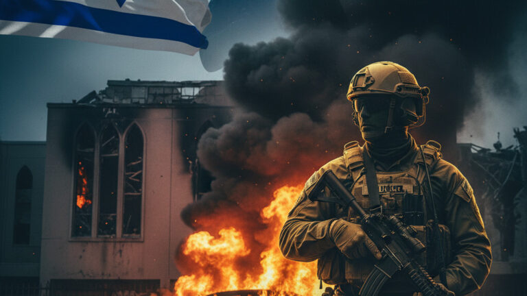 Editorial illustration: Lebanese National Rams Car Bomb Into Michigan Synagogue as Domestic Terror Attac