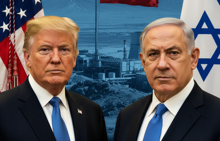 Editorial illustration: Netanyahu Backs Trump: Potential Iran Deal Would Protect Israel’s Vital Interest