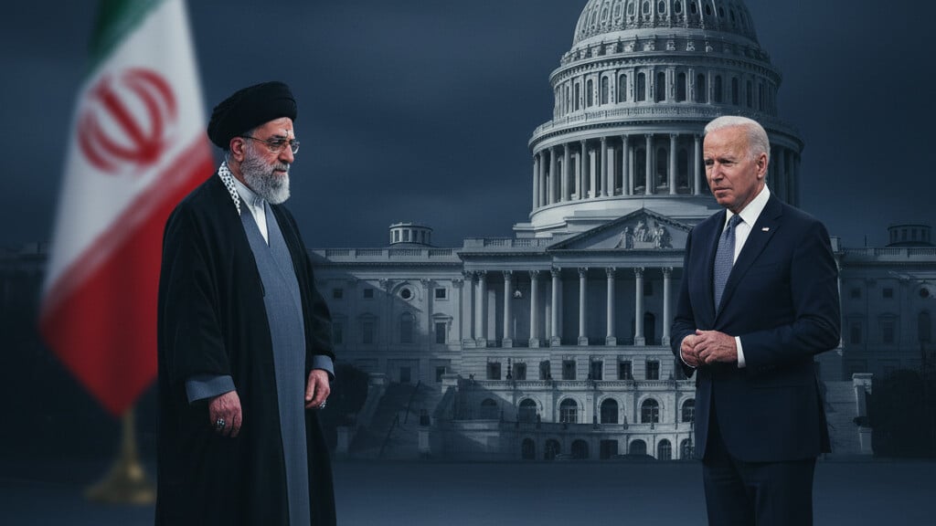 Editorial illustration: The Iran Gambit: Exposing the Establishment’s Endless Globalist Agenda