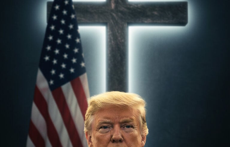 Editorial illustration: The Vatican Speaks: Holy See Urges Trump to End Iran War ‘As Soon As Possi