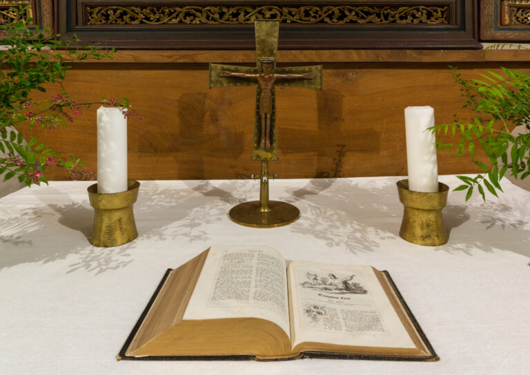 Church altar with cross - Christians most persecuted worldwide