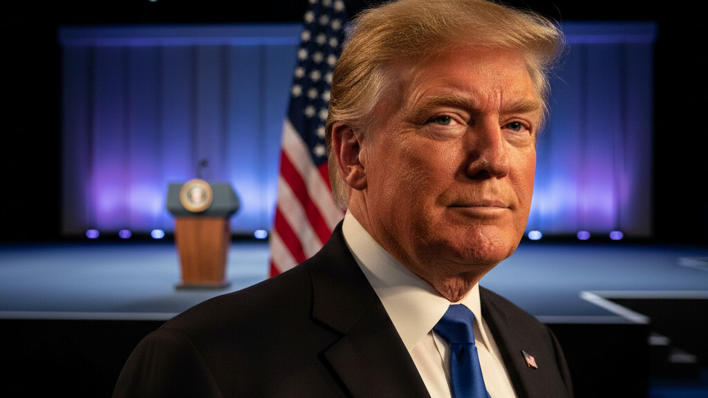 Editorial illustration: Trump Breaks Decade-Long Streak, Will Skip CPAC for First Time Since 2016
