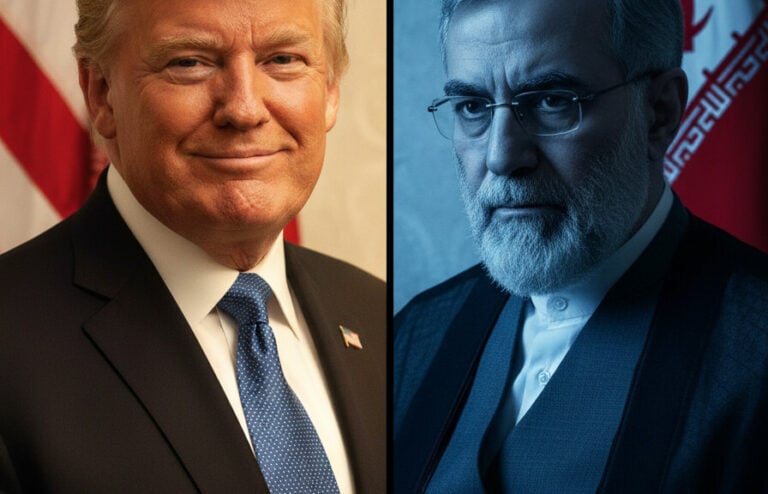 Editorial illustration: Trump Confirms CIA Briefing: Iran’s New Supreme Leader Is Gay