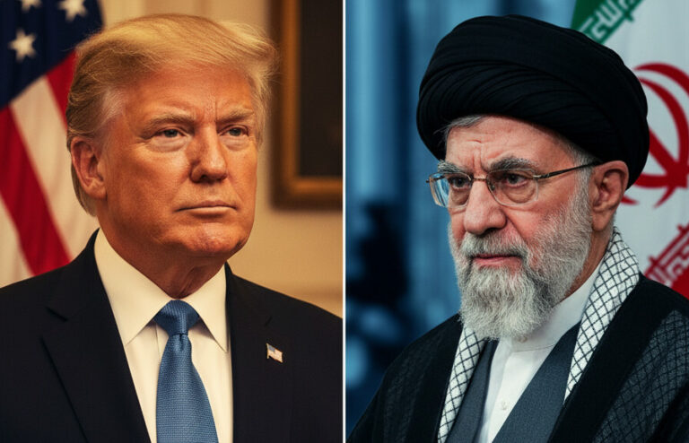 Editorial illustration: Trump’s ‘Doctrine of Unpredictability’ Keeps Iran Guessing as Diplomatic Window