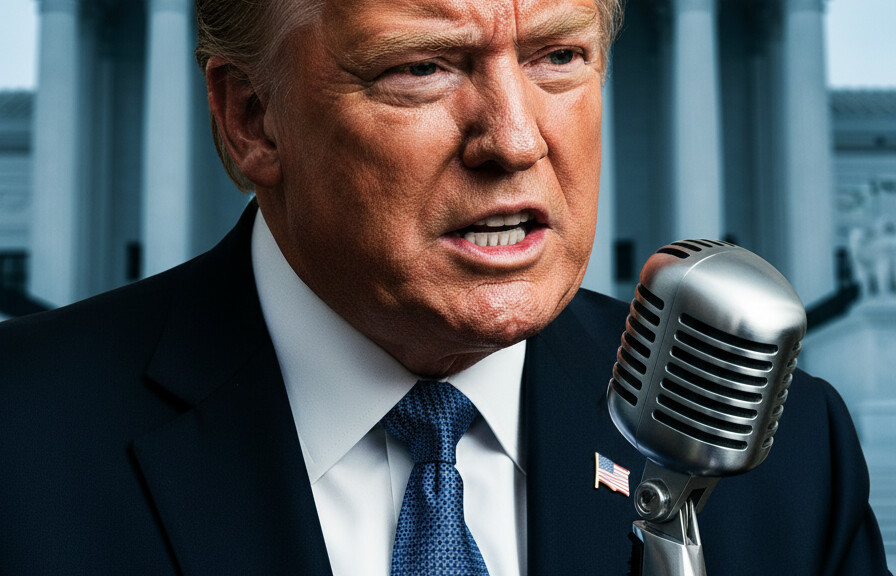 Editorial illustration: Trump Unloads on His Own Supreme Court Picks: ‘They Sicken Me’